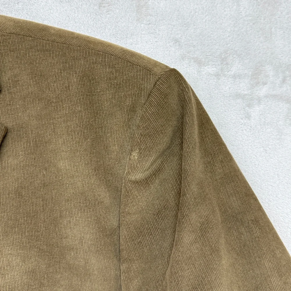 Lauren Ralph Lauren Blazer Mens 50L Brown Corduroy Elbow Patch Two Button Jacket